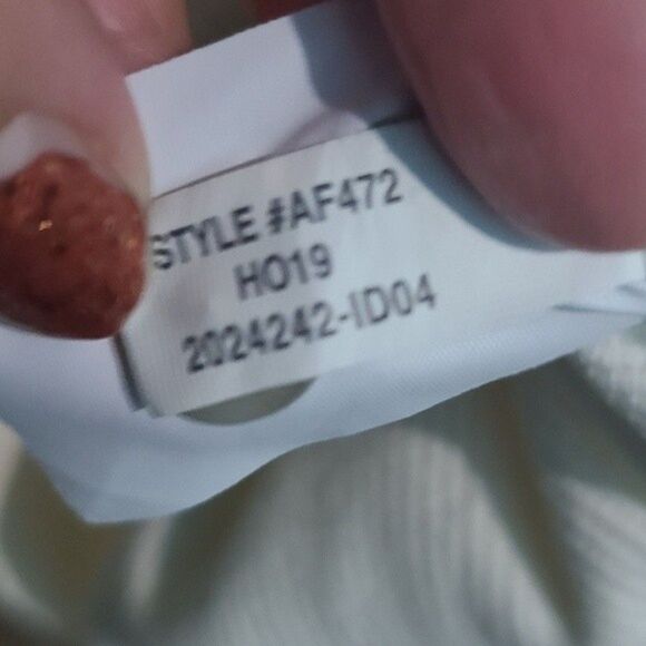 Madewell  Cream Texture & Thread Button-Back Mockneck Top - Picture 9 of 10